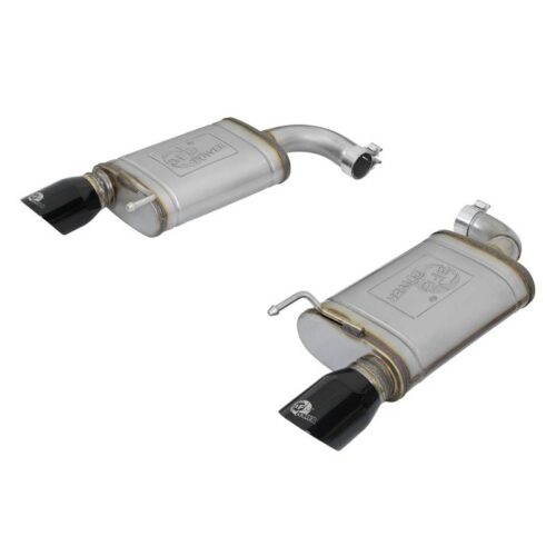 aFe MACH Force-Xp 2-1/2in Stainless Steel Axle-Back Exhaust System w/Black Tip F