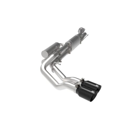 aFe Rebel Series 3 IN 409 Stainless Steel Cat-Back Exhaust System w/Black Tip Fo