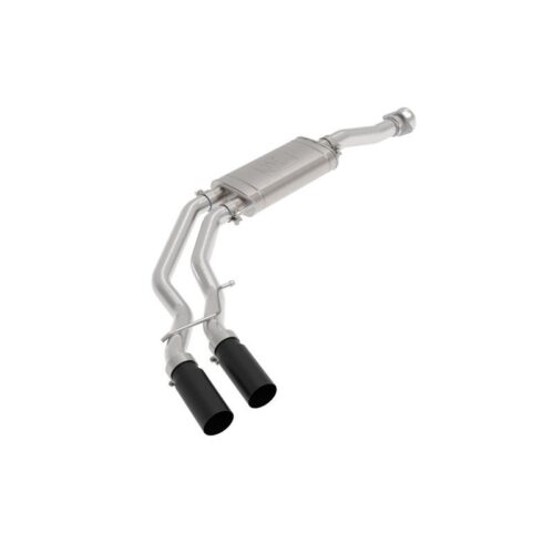 aFe Rebel Series 3 IN to 2-1/2 IN 409 Stainless Steel Cat-Back Exhaust w/Black T