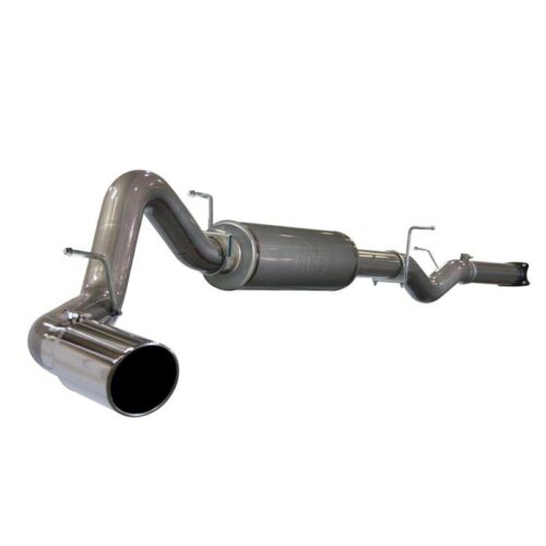 aFe Large Bore-HD 4in 409 Stainless Steel Cat-Back Exhaust System GM Diesel Truc – 49-44001