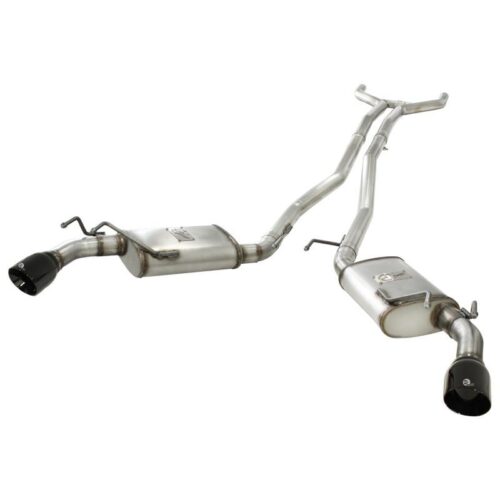 aFe MACH Force-Xp 2-1/2in Stainless Steel Cat-Back Exhaust System w/Black Tip Ch