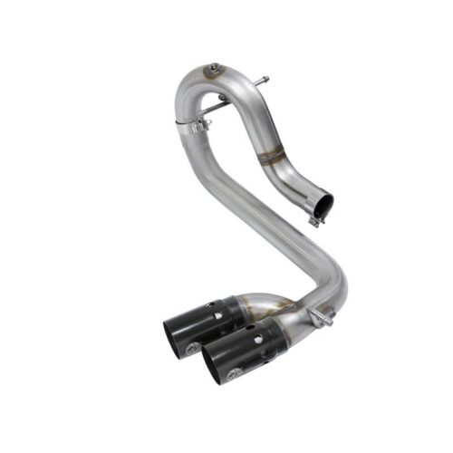 aFe Rebel Series 3in 409 Stainless Steel DPF-Back Exhaust System w/Black Tip GM