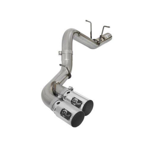 aFe Victory Series 4in 409 Stainless Steel DPF-Back Exhaust w/Dual Polished Tips