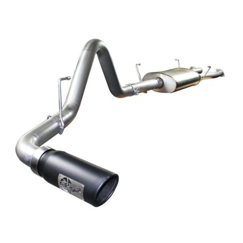 aFe MACH Force-Xp 2-1/2in to 3in Stainless Steel Cat-Back Exhaust System w/Black – 49-46009-B