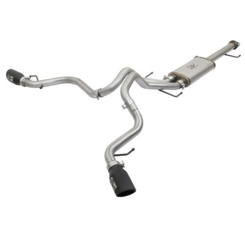 aFe MACH Force-Xp 3in to 2-1/2in Stainless Steel Cat-Back Exhaust System w/Black – 49-46029-B