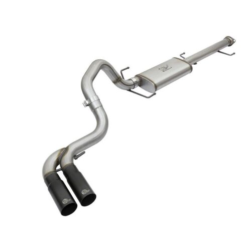 aFe Rebel Series Cat-Back Exhaust System w/ Mid-Side Exit Black Tips Toyota FJ C