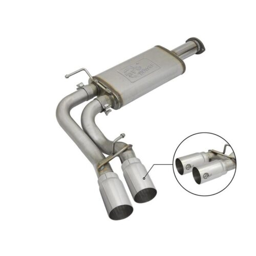 aFe Rebel Series Cat-Back Exhaust System w/ Dual Mid-Side Exit Polished Tips