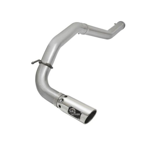 aFe LARGE BORE HD 4in DPF-Back Stainless Steel Exhaust System w/Polished Tip Nis