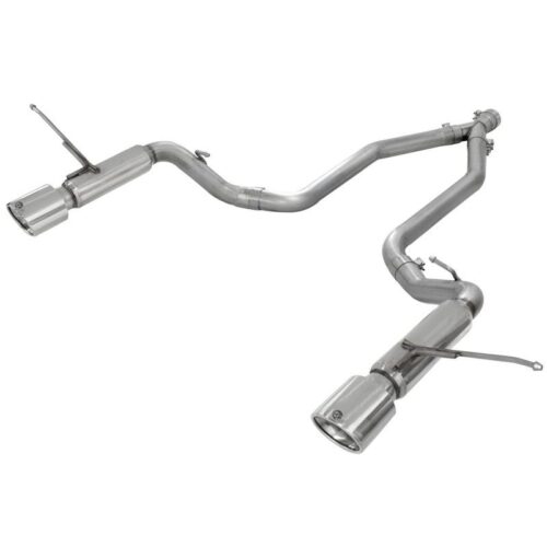 aFe Large Bore-HD 2-1/2in 409 Stainless Steel DPF-Back Exhaust System Jeep Grand – 49-46234