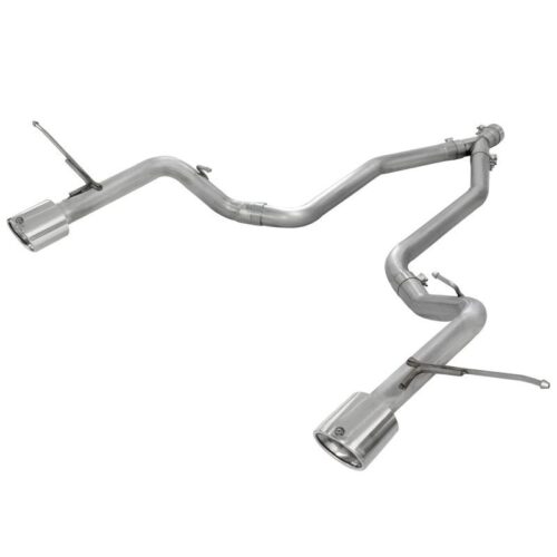 aFe Large Bore-HD 2-1/2in 409 Stainless Steel DPF-Back Exhaust System Jeep Grand – 49-46235