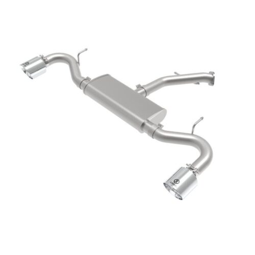 aFe Takeda 2-1/2 IN 409 Stainless Steel Axle-Back Exhaust w/ Polished Tips Hyund