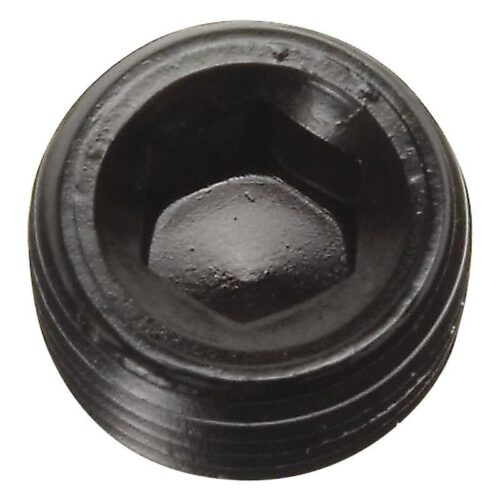 PLUG, ALLEN PIPE – 1/2″ BLACK (1 PER PACK)