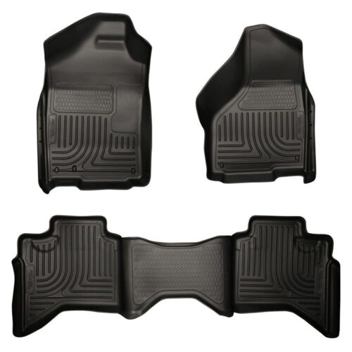 HUSKY Front & 2nd Seat Floor Liners 2002-2008 Dodge Ram 1500 Quad Cab Pickup, 20 – 98031