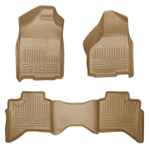 HUSKY Front & 2nd Seat Floor Liners 2002-2008 Dodge Ram 1500 Quad Cab Pickup, 20 – 98033