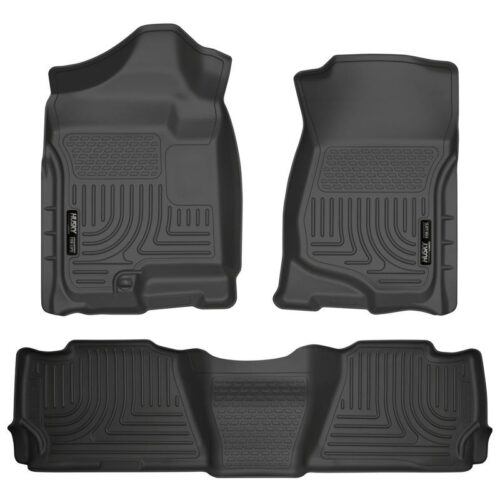 HUSKY Front & 2nd Seat Floor Liners 2007-2014 Cadillac Escalade ESV 2nd Row Benc – 98261