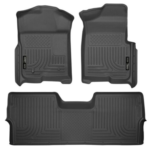 HUSKY Front & 2nd Seat Floor Liners (Footwell Coverage) 2009-2014 Ford F-150 Sup – 98331