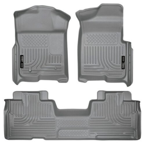 HUSKY Front & 2nd Seat Floor Liners (Footwell Coverage) 2009-2014 Ford F-150 Sup – 98342