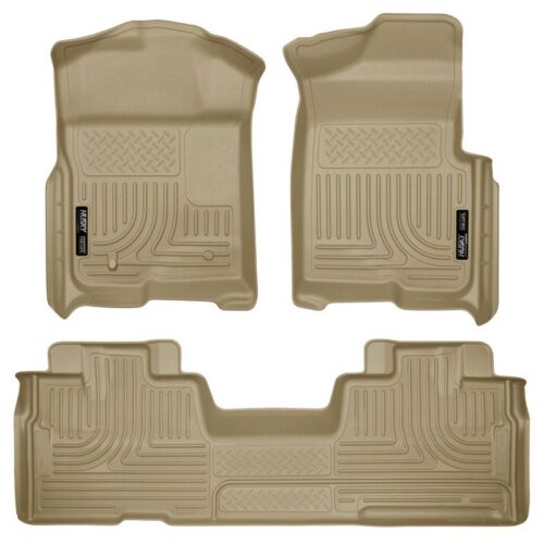 HUSKY Front & 2nd Seat Floor Liners (Footwell Coverage) 2009-2014 Ford F-150 Sup – 98343