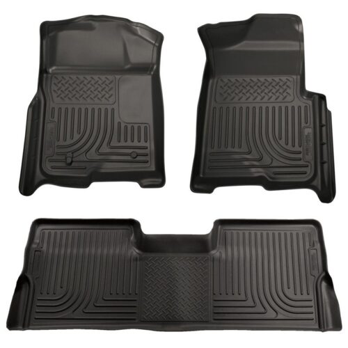 HUSKY Front & 2nd Seat Floor Liners (Footwell Coverage) 2008-2010 Ford F-250 Sup – 98381