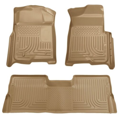 HUSKY Front & 2nd Seat Floor Liners (Footwell Coverage) 2008-2010 Ford F-250 Sup – 98383