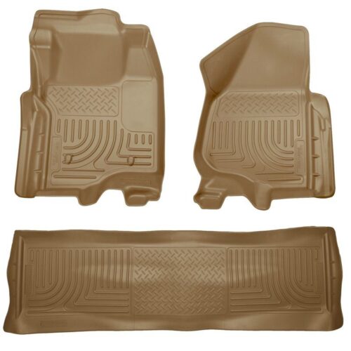 HUSKY Front & 2nd Seat Floor Liners (Footwell Coverage) 2011-2012 Ford F-250 Sup – 98713