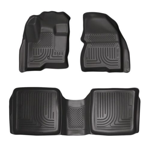 HUSKY Front & 2nd Seat Floor Liners 2009-2017 Ford Flex, 2010-2016 Lincoln MKT – 98741