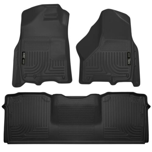 HUSKY Front & 2nd Seat Floor Liners 2010-2017 Dodge Ram 2500 Mega Cab Pickup Veh – 99041