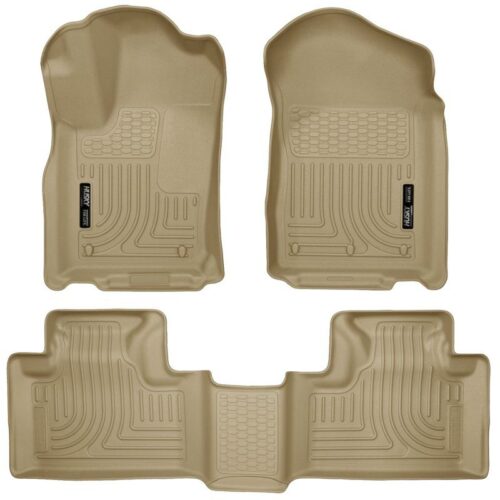 HUSKY Front & 2nd Seat Floor Liners 2011-2015 Dodge Durango Second row bench sea – 99053