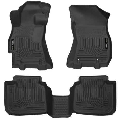 HUSKY Front & 2nd Seat Floor Liners 2015-2017 Subaru Legacy, 2015-2017 Subaru Ou