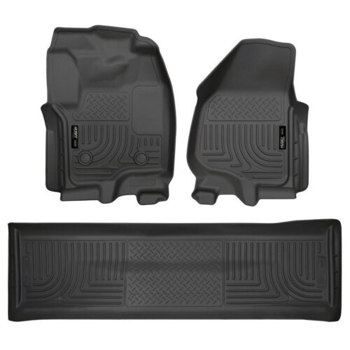 HUSKY Front & 2nd Seat Floor Liners (Footwell Coverage) 2012-2016 Ford F-250 Sup – 99711