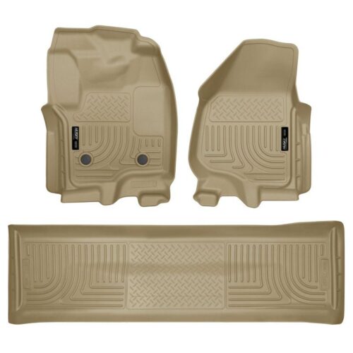 HUSKY Front & 2nd Seat Floor Liners (Footwell Coverage) 2012-2016 Ford F-250 Sup – 99713