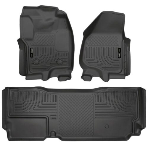 HUSKY Front & 2nd Seat Floor Liners (Footwell Coverage) 2012-2016 Ford F-250 Sup – 99721