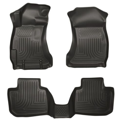 HUSKY Front & 2nd Seat Floor Liners 2013-2014 Subaru Legacy, 2013-2014 Subaru Ou