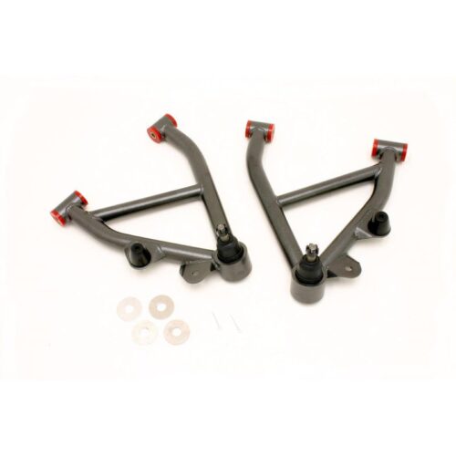 BMR A-arms, lower, DOM, non-adj, poly bushings, no spring pocket Black Hammerton