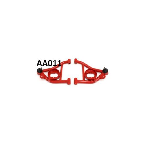 BMR A-arms, lower, DOM, non-adjustable, polyurethane bushings Red – AA011R